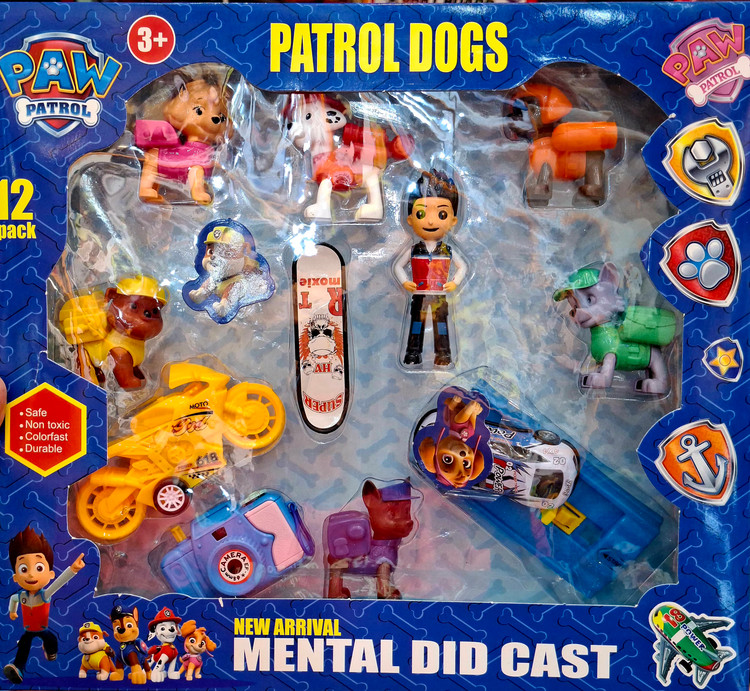 پک ۱۲ عددی اسباببازی Patrol Dogs – مدل ویژه New Arrival