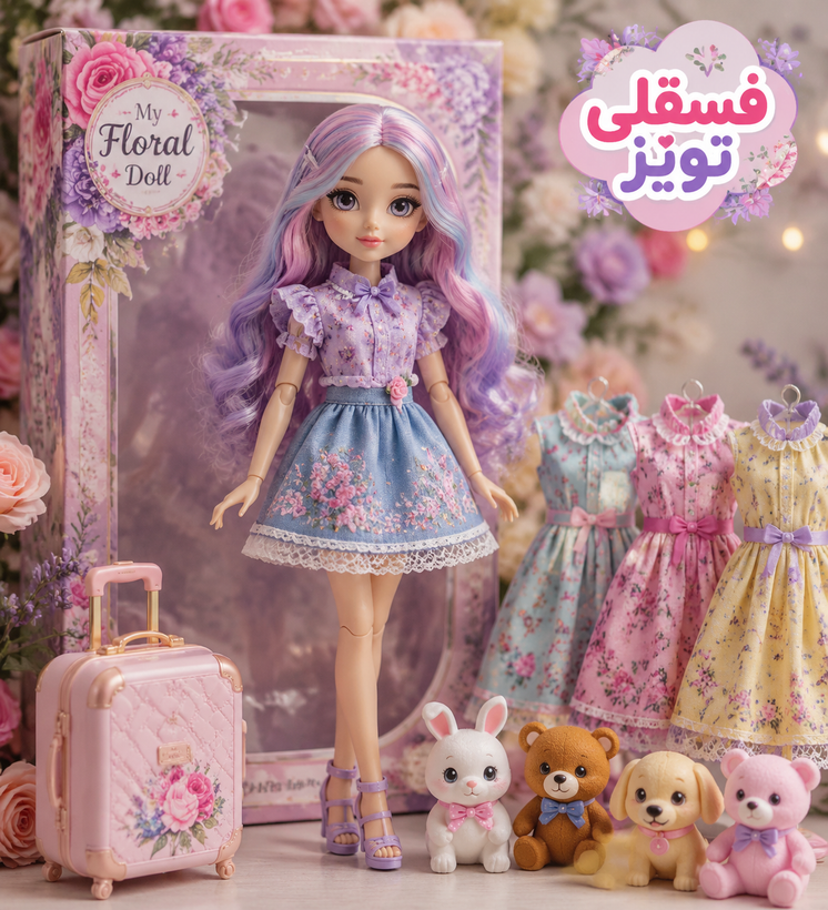 باربی مفصلی لباسدار با اکسسوری کامل – مدل My Fashion Style