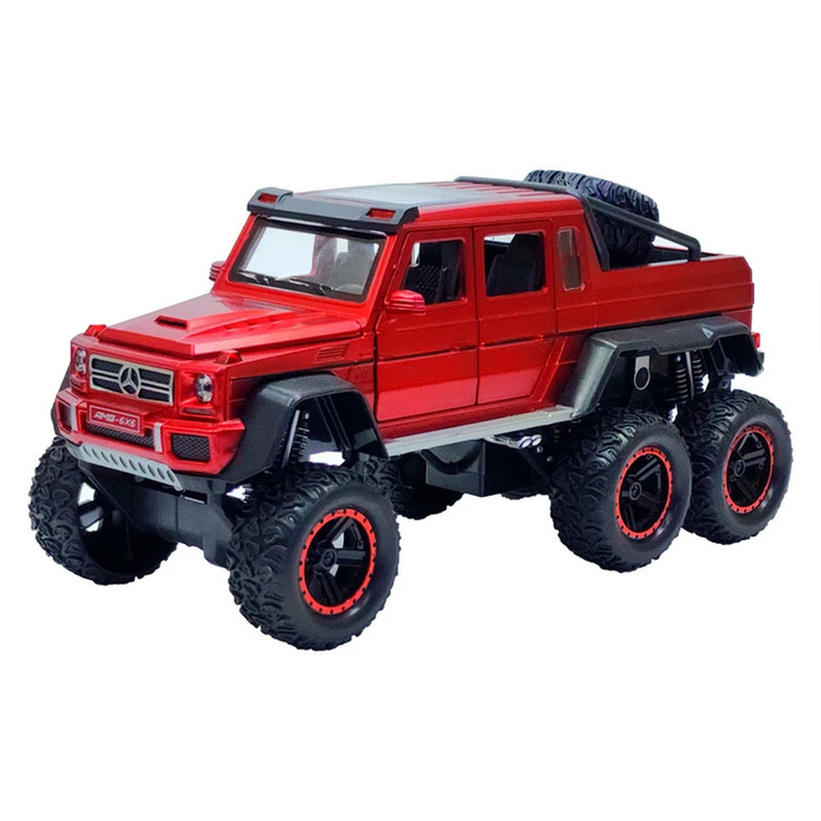 ماشین بازی ناب سل مدل فنردار فلزی بنز آفرود AMG G63 6x6