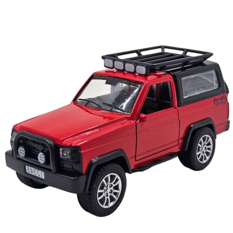 ماکت ماشین ناب سل مدل نیسان پاترول آفرود فلزی موزیکال چراغدار عقب کش دو در کد Nissan Patrol Off-Road Metal Musical Pull Back Lights