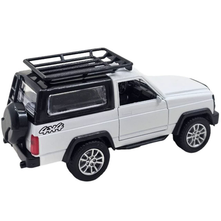 ماکت ماشین ناب سل مدل نیسان پاترول آفرود فلزی موزیکال چراغدار عقب کش دو در کد Nissan Patrol Off-Road Metal Musical Pull Back Lights