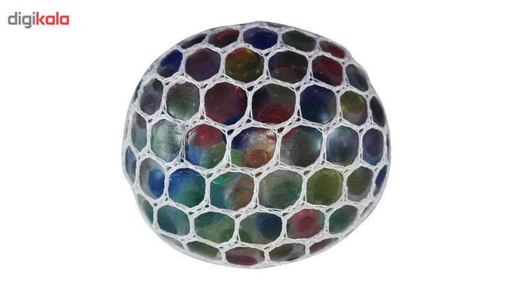 توپ بازی ضد استرس مدل Gel Bullets White Mesh Squish Ball