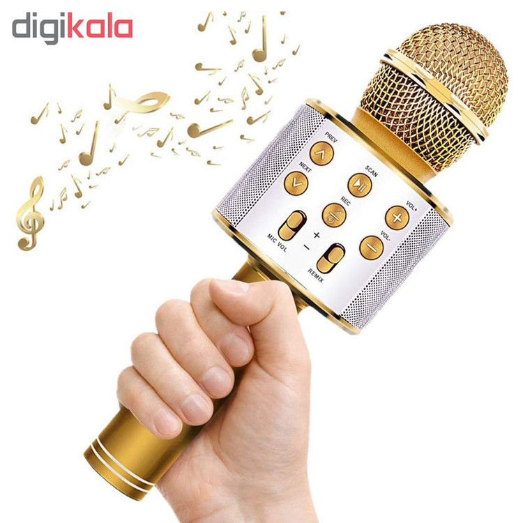 میکروفون اسپیکر شارژی مدل WS-858 کیفیت اصلی