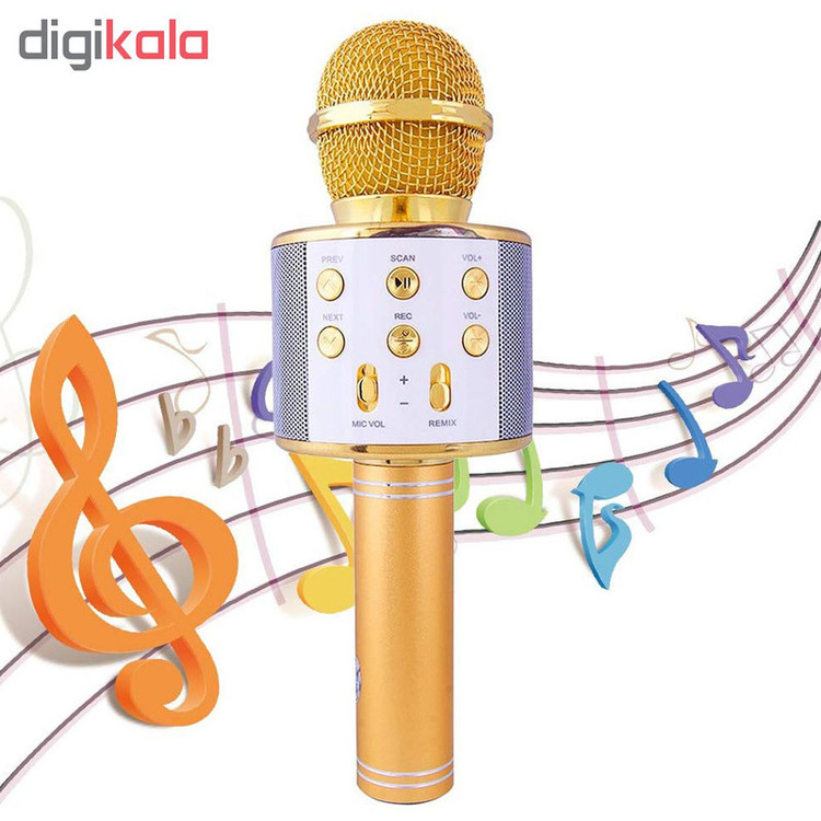 میکروفون اسپیکر شارژی مدل WS-858 کیفیت اصلی