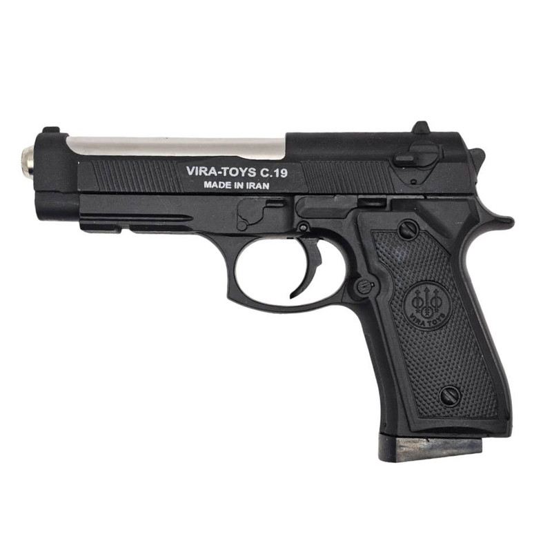 تفنگ بازی ناب سل مدل کلت خشاب خور C19 کد AIRSOFT GUN C19